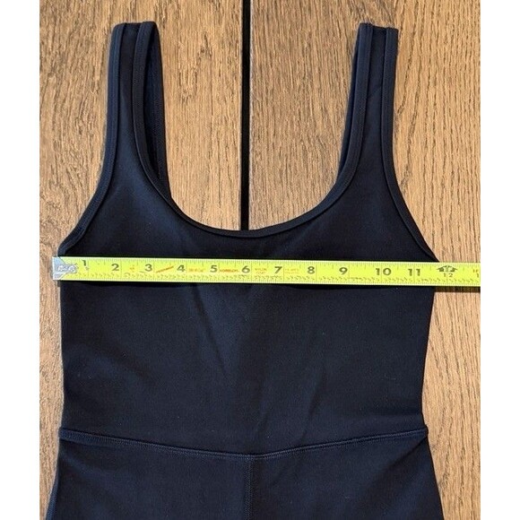 Aritzia Wilfred Free Agrio Jumpsuit Women’s Sz XXS Black Flare Leg Scoop Neck - Picture 5 of 7